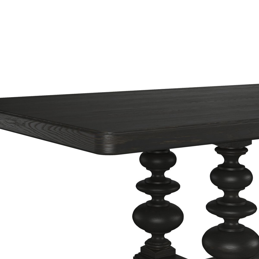 334238-2659 Atrium 7PC Rectangular Dining Table  black with undertones of brown Finish by A.R.T. Furniture Collections