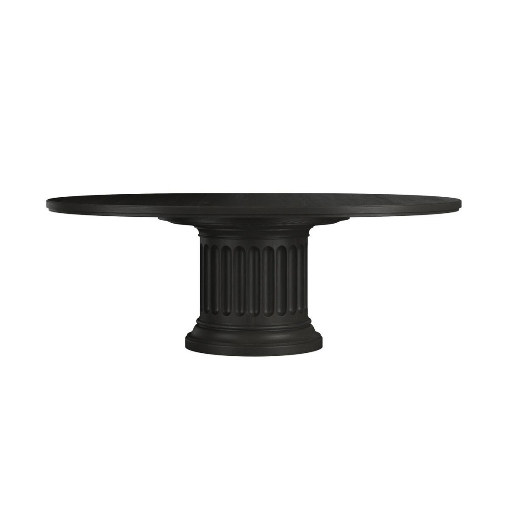 334225-2659 Atrium 7PC Round Dining Table  black with undertones of brown Finish by A.R.T. Furniture Collections