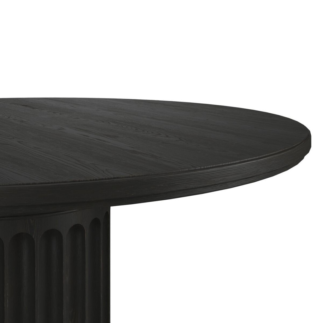334225-2659 Atrium 7PC Round Dining Table  black with undertones of brown Finish by A.R.T. Furniture Collections