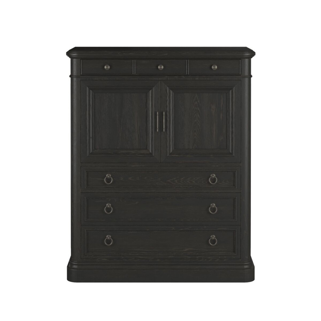 334152-2659 Atrium 2 Door Chest black with undertones of brown Finish by A.R.T. Furniture Collections