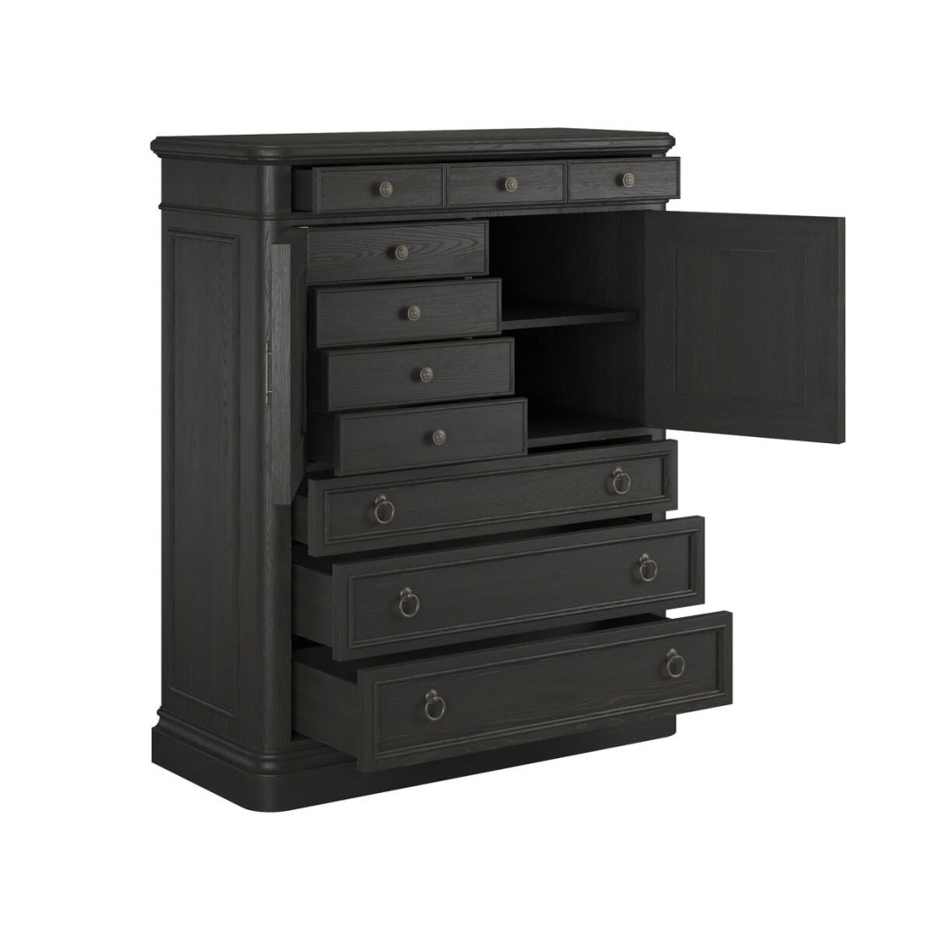 334152-2659 Atrium 2 Door Chest black with undertones of brown Finish by A.R.T. Furniture Collections