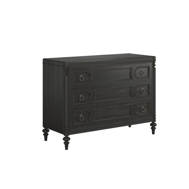 334158-2659 Atrium 3 Drawer Chest black with undertones of brown Finish by A.R.T. Furniture Collections
