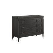 334158-2659 Atrium 3 Drawer Chest black with undertones of brown Finish by A.R.T. Furniture Collections