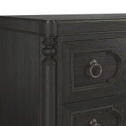 334158-2659 Atrium 3 Drawer Chest black with undertones of brown Finish by A.R.T. Furniture Collections