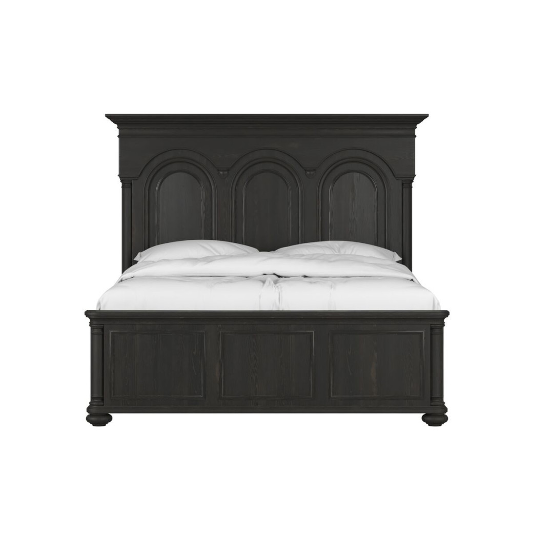 334135-2659 Atrium PNL Queen Bed  black with undertones of brown Finish by A.R.T. Furniture Collections