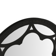 334123-2659 Atrium Round Mirror black with undertones of brown Finish by A.R.T. Furniture Collections