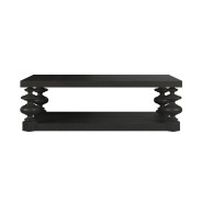 334300-2659 Atrium Rectangular Coffee Table black with undertones of brown Finish by A.R.T. Furniture Collections