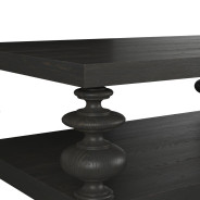 334300-2659 Atrium Rectangular Coffee Table black with undertones of brown Finish by A.R.T. Furniture Collections