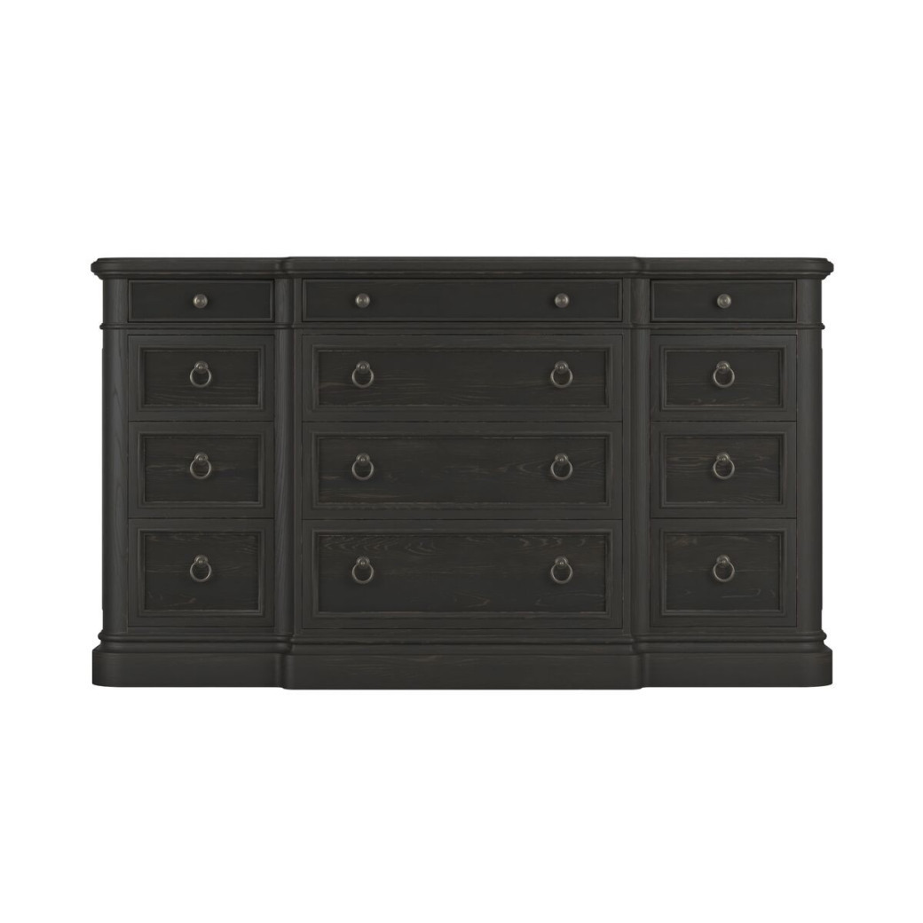 334135-2659 Atrium PNL Queen Bed  black with undertones of brown Finish by A.R.T. Furniture Collections