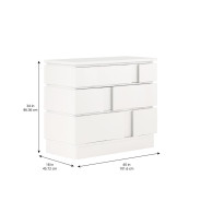 323158-3317 Portico-Accent/Bachelor Chest White Finish by A.R.T. Furniture Collections