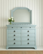 251125-1361 Summer Creek Queen Uph Sleigh Bed-Blue by A.R.T. Furniture Collections