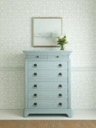 251125-1361 Summer Creek Queen Uph Sleigh Bed-Blue by A.R.T. Furniture Collections