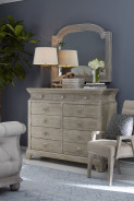 251125-1303 Summer Creek Shoals 5/0 Uph Tufted Sleigh Bed by A.R.T. Furniture Collections
