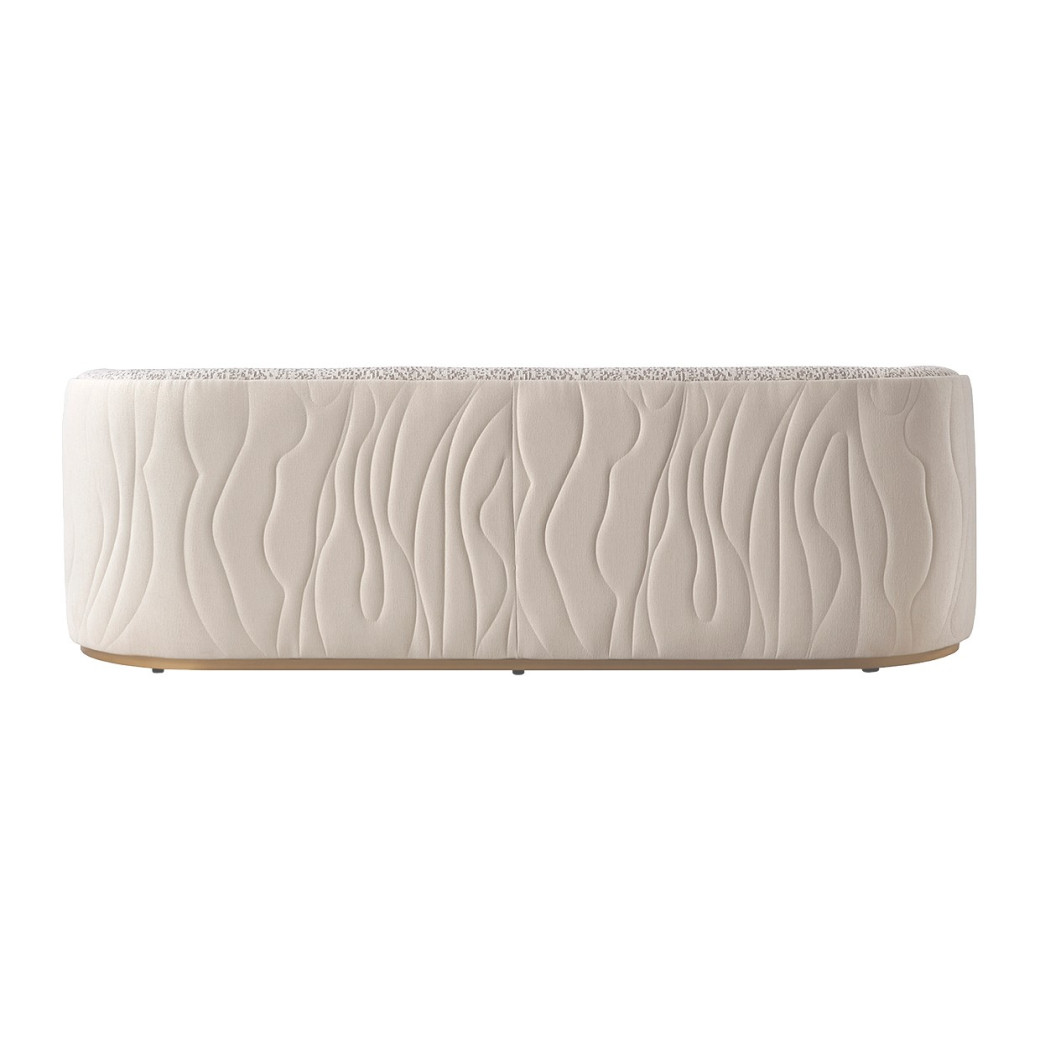 Sofa Biscotti Ivory Gold Finish Gineverra Collection By Michael Amini LFR-GNVA815-BSC-839