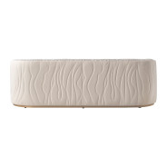 Sofa Biscotti Ivory Gold Finish Gineverra Collection By Michael Amini LFR-GNVA815-BSC-839
