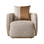 Chair Biscotti Ivory Gold Finish Gineverra Collection By Michael Amini LFR-GNVA835-BSC-839