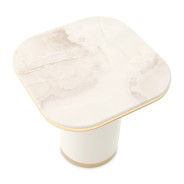 End Table Gineverra Collection Ivory Gold Finish by Michael Amini LFR-GNVA202-839
