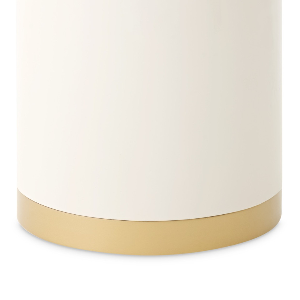 End Table Gineverra Collection Ivory Gold Finish by Michael Amini LFR-GNVA202-839