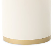 Round Cocktail Table Ivory Gold Finish Gineverra Collection By Michael Amini LFR-GNVA204-839