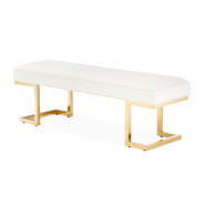 9085904-806 Bed Bench Bright Gold Belmont Place Collection By Michael Amini
