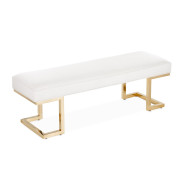 9085904-806 Bed Bench Bright Gold Belmont Place Collection By Michael Amini