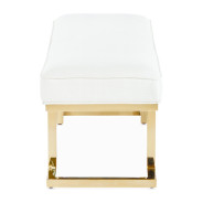 9085904-806 Bed Bench Bright Gold Belmont Place Collection By Michael Amini