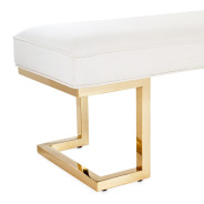 9085904-806 Bed Bench Bright Gold Belmont Place Collection By Michael Amini