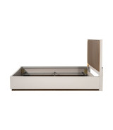 Eastern King Bed with LED Lighting Walnut Finish Pavira Collection By Michael Aminni 9023014EK03-204