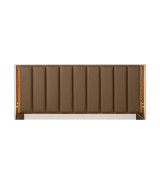 Eastern King Bed with LED Lighting Walnut Finish Pavira Collection By Michael Aminni 9023014EK03-204