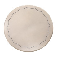 7PC Round Dining Table Set Silver Mist Finish Fantosini Collection By Michael Amini 9091001-823