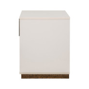 1-Drawer Nightstand Walnut Finish Pavira Collection By Michael Amini 9023040-204