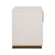 1-Drawer Nightstand Walnut Finish Pavira Collection By Michael Amini 9023040-204