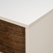 1-Drawer Nightstand Walnut Finish Pavira Collection By Michael Amini 9023040-204