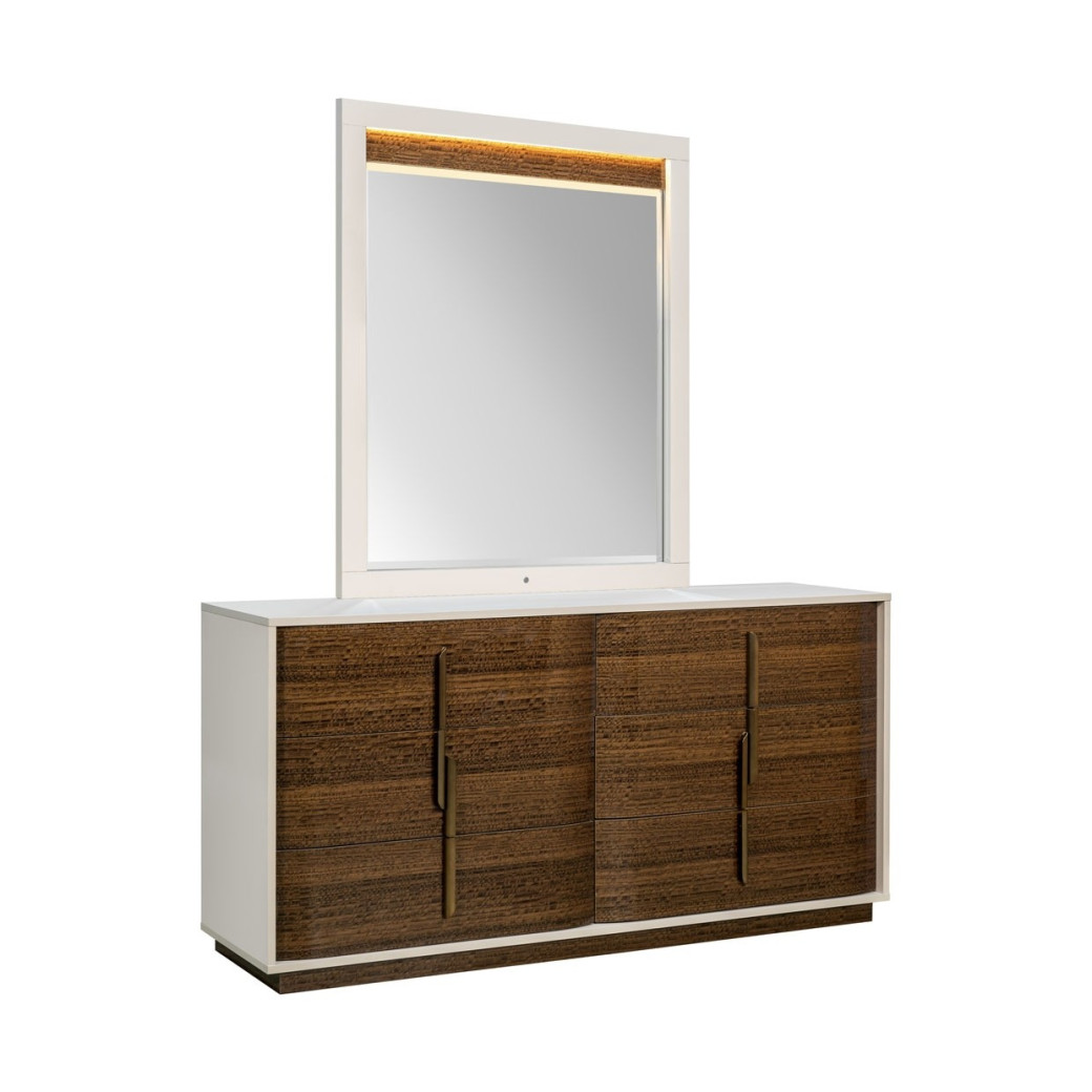 Dresser Walnut Finish Pavira Collection By Michael Amini 9023050SA-060-204