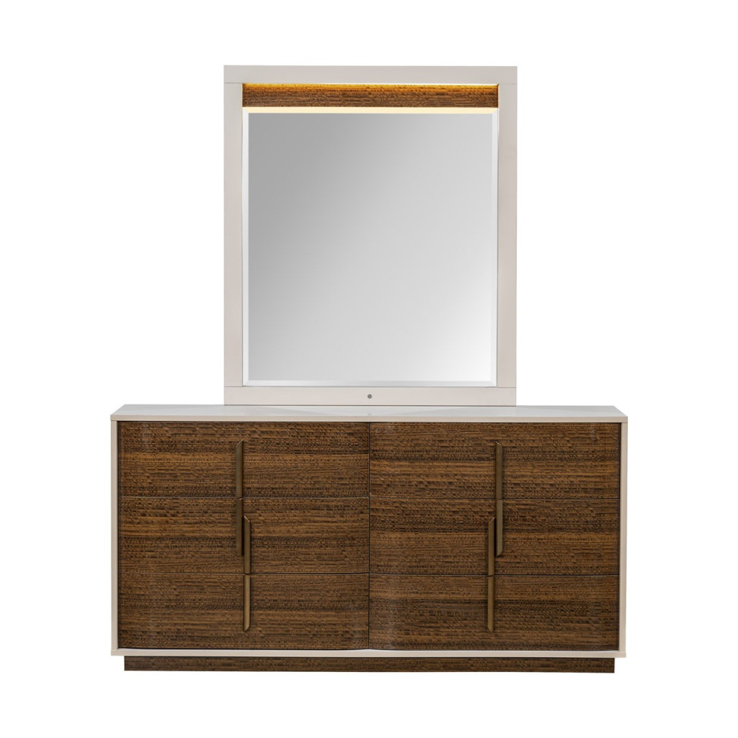 Dresser Walnut Finish Pavira Collection By Michael Amini 9023050SA-060-204