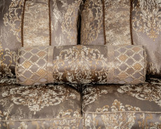 SM6450 2PC Sofa & Loveseat Traditional Style Light Brown/Dark Cherry By Furniture of America