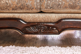 2PC Sofa & Loveseat Traditional Style Tan/Gold by Furniture of America SM6407