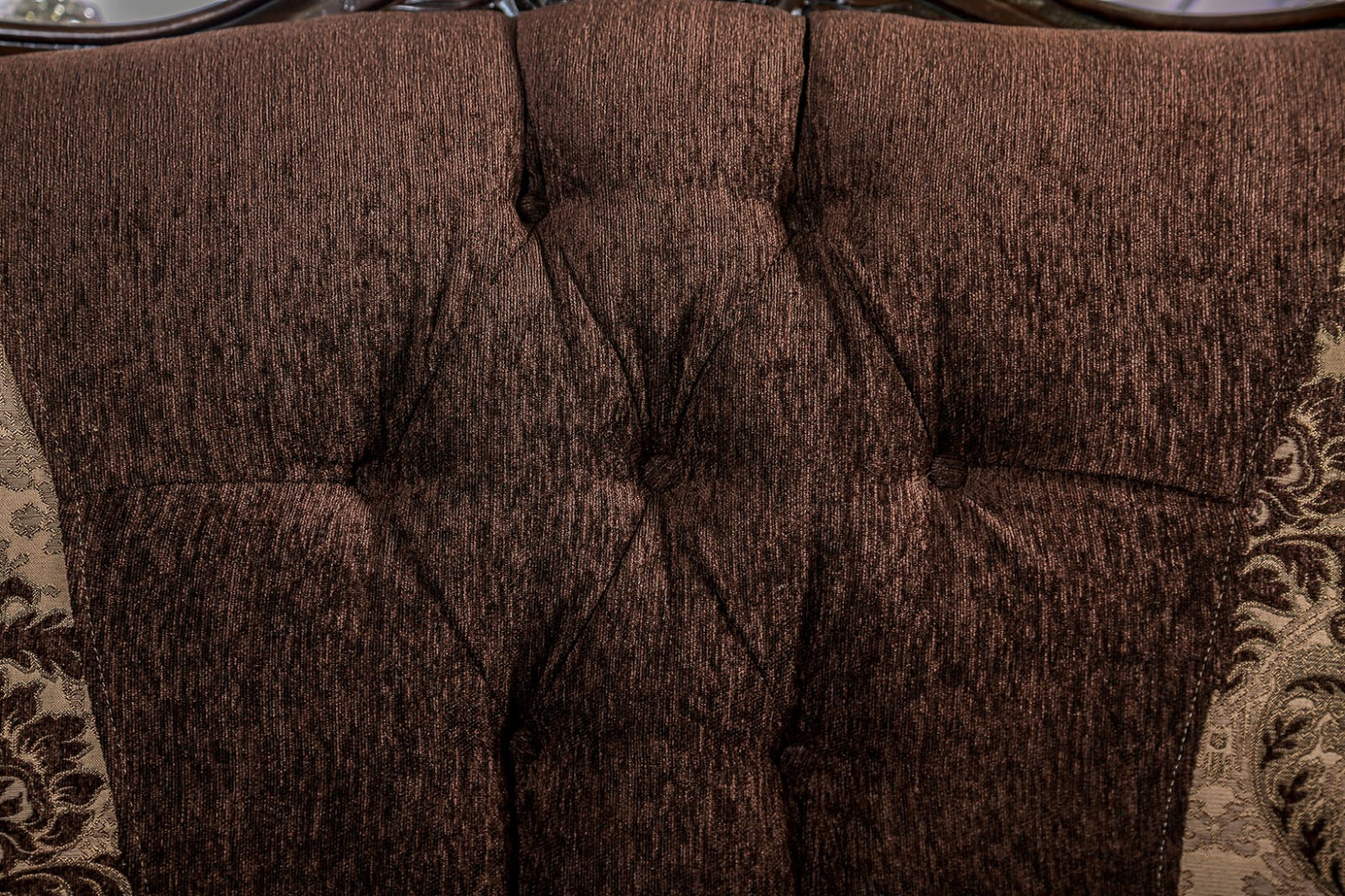 2PC Sofa & Loveseat Traditional Style Dark Brown By Furniture of America SM6431