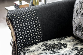 2PC Sofa & Loveseat Traditional Style Black By Furniture of America SM6432