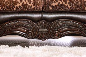 2PC Sofa & Loveseat Traditional Style Brown/Espresso By Furniture of America SM6404
