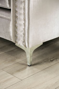 SM2686 Transitional Style Sofa & Loveseat Silver color Elicia Collection By Furniture of America
