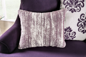 SM2208 Transitional Style Sofa & Loveseat Purple Sisseton Collection By Furniture of America