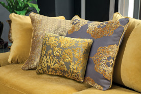 SM2201 Transitional Style Sofa & Loveseat Gold Chenille Sisseton Collection By Furniture of America