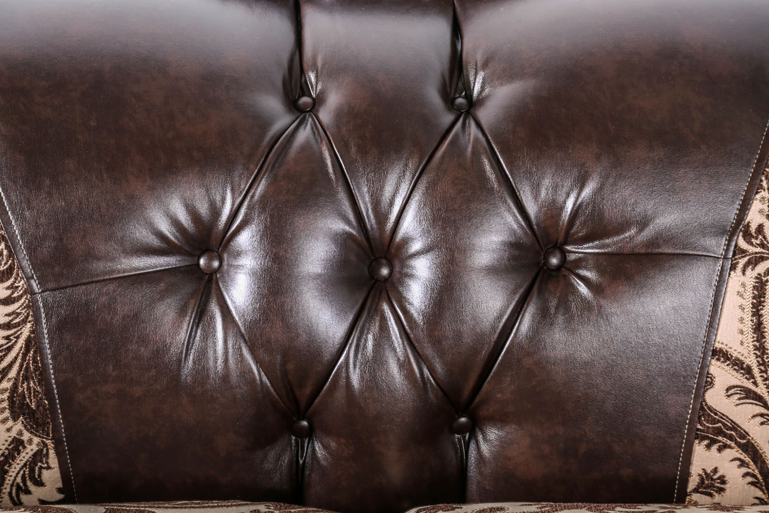 SM6416 Traditional Living Room Light Brown / Dark Brown. Quirino Collection by Furniture of America