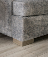 SM1208 2PC Sofa & Loveseat Transitional Style Gray Fabric Leytonstone Collection By Furniture of America