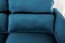 SM5415 Double Chaise Sofa Contemporary Style Teal Velvet By Furniture of America