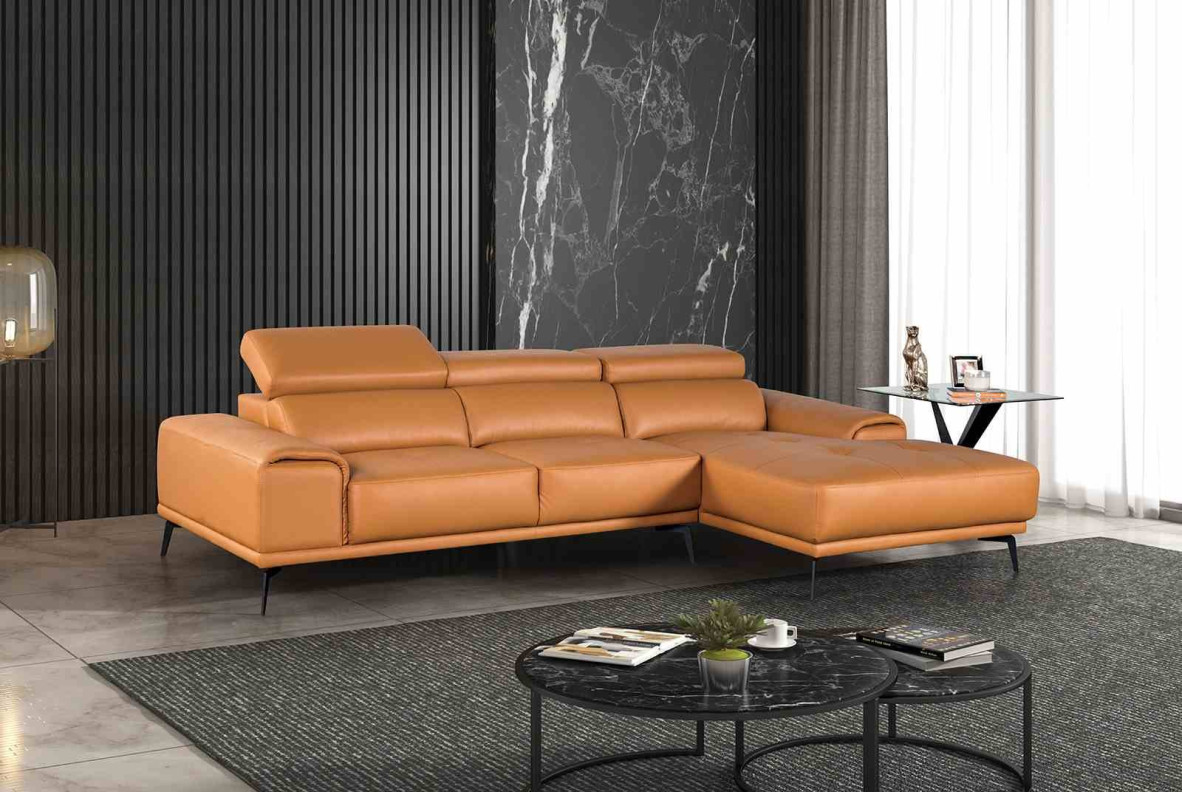 FM69005 2PC Sofa & loveseat Contemporary Style Tangerine Finish By Furniture of America