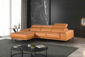 FM69005 2PC Sofa & loveseat Contemporary Style Tangerine Finish By Furniture of America