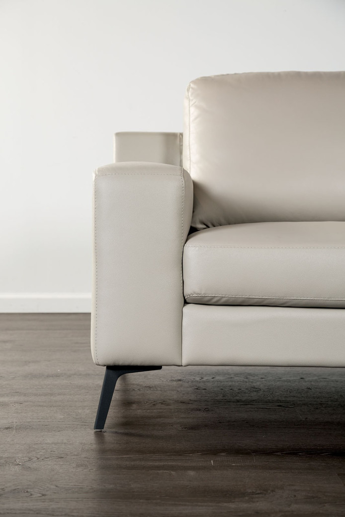 FM69004 2PC Sofa & loveseat Contemporary Style Light Gray Finish By Furniture of America
