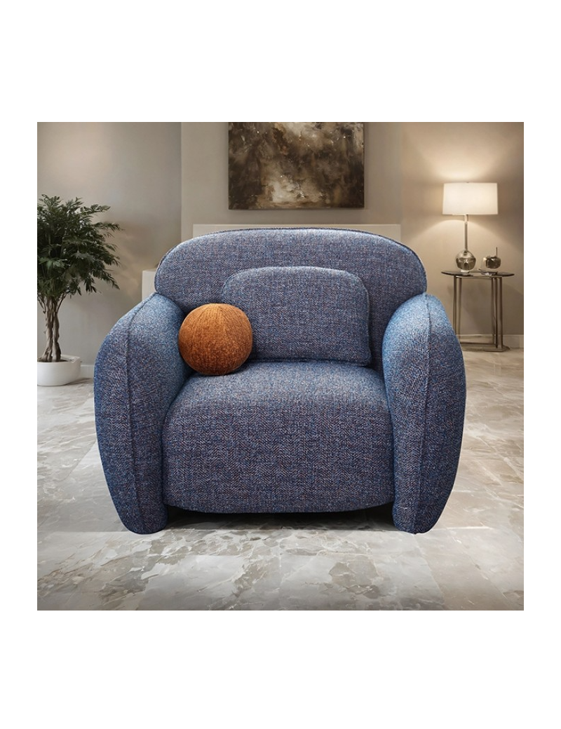 FM61117B 2PC Sofa & loveseat Contemporary Style Denim Blue Finish By Furniture of America